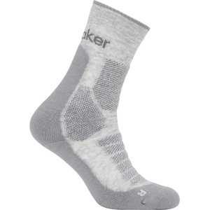 Icebreaker Мъжки туристически чорапи Icebreaker Merino Hike+ Heavy Crew Walking socks - Blizzard Hthr / Alloy - размер 44, 5-46, 5 (EU) (201-9224-0313)