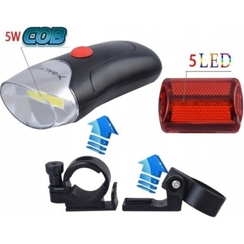 Image 1 of LED фенер и задна светлина за велосипед X-Balog BL-308