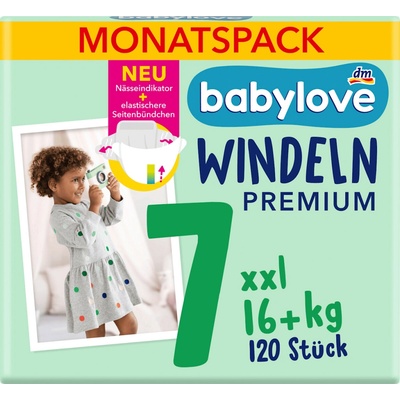 babylove Premium pleny xxlplus měsíční box 120 ks