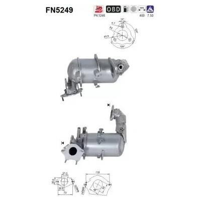 AS Filtr pevných částic ASA FN5249