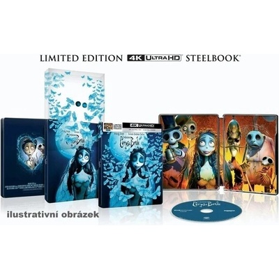 Mŕtva nevesta Tima Burtona 4K Ultra HD BD Steelbook