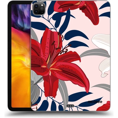 Picasee silikónový čierny obal Apple iPad 11 2022 M2 4.generace Red Lily