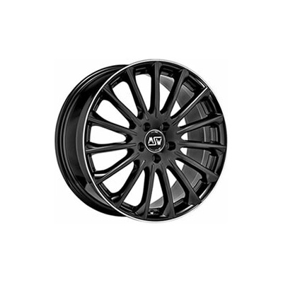 MSW 30 8x18 5x112 ET35 gloss black+diamond lip