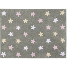 Lorena Canals Tricolor Stars Grey-Pink