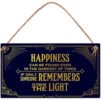 Simetro Табелка Simetro - Happiness Can Be Found Even In The Darkest Of Times, J. K. Rowling (20099)