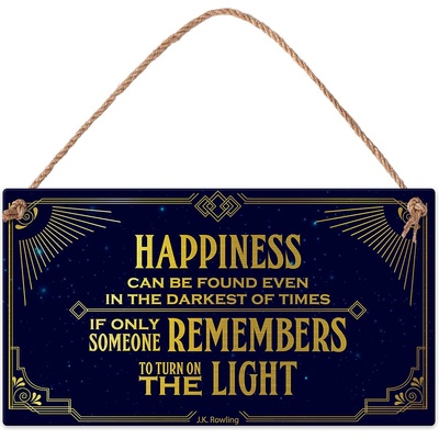 Simetro Табелка Simetro - Happiness Can Be Found Even In The Darkest Of Times, J. K. Rowling (20099)