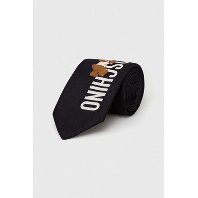 Moschino Копринена вратовръзка Moschino в черно M5766 55059 (M5766.55059)
