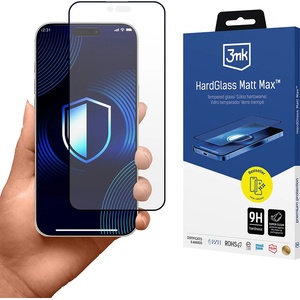 3mk Protection Протектор за iPhone 17 Air - 3mk - HardGlass Matt Max закален протектор за екран - Черен