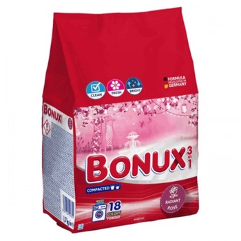 Прах за пране Bonux 3in1 Color Rose 1, 17кг