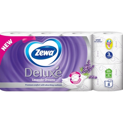 Zewa Deluxe Lavender 3-vrstvový 8 ks