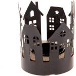 Dakls Метален свещник с коледен мотив Houses - Dakls (GN121)