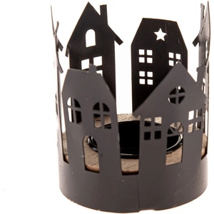 Dakls Метален свещник с коледен мотив Houses - Dakls (GN121)
