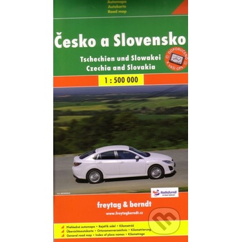 Mapa Česko a Slovensko