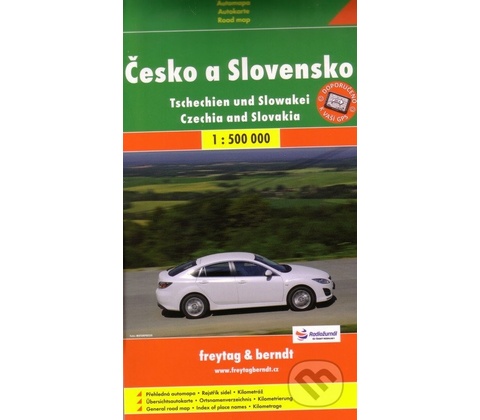 Mapa Česko a Slovensko