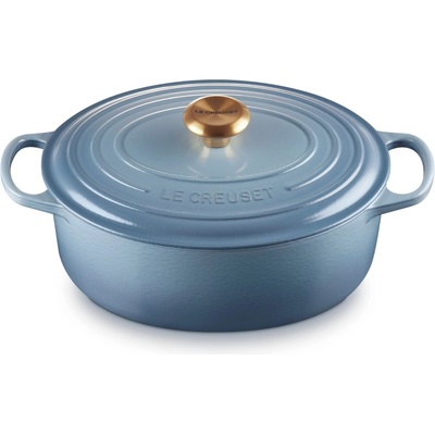 Le Creuset Съдове за готвене SIGNATURE 29 см, 4, 7 л, овална форма, CHAMBRAY, чугун, Le Creuset (LECR21178294344441)
