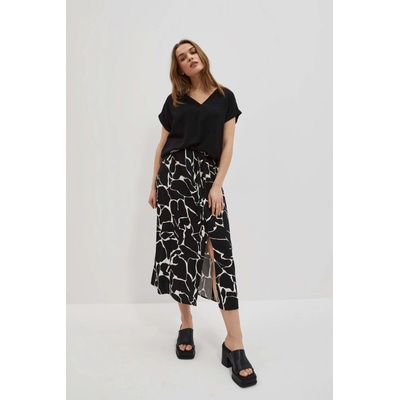 Moodo Бяло-черна дамска шарена пола Moodo Moodo | Cheren | ЖЕНИ | XS