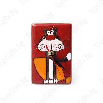 Image 1 of Стенен часовник в червено