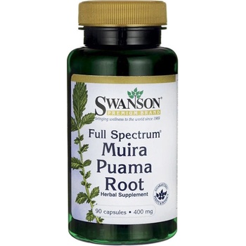 Swanson Muira Puama Root 400 mg 90 kapslí