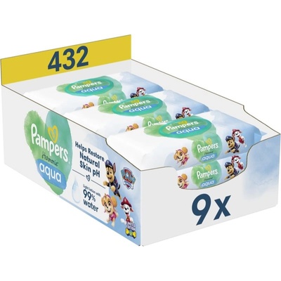 Pampers Harmonie Aqua Paw Patrol 9 x 48 ks