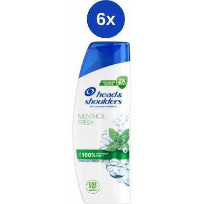 Head & Shoulders šampon Menthol 6 x 250 ml