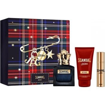 Image 1 of Jean Paul Gaultier Комплект за мъже Jean-Paul Gaultier Scandal Pour Homme Intense - Eau de Parfum 100 мл + 10 мл + Душ гел 75 мл