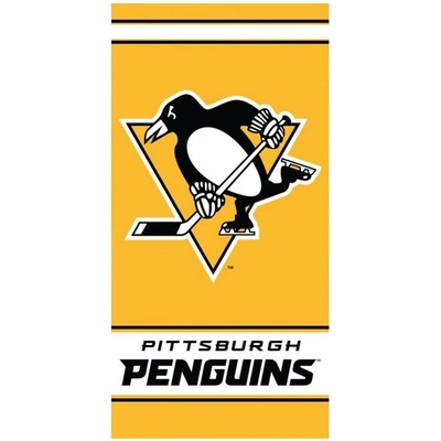 TipTrade hokejová osuška NHL Pittsburgh Penguins 70 x 140 cm