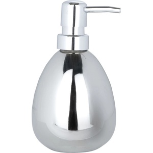 WENKO Дозатор за течен сапун Wenko - Polaris, керамика, 370 ml, 9.5 х 16.2 х 9 cm, лъскав хром (19892100)
