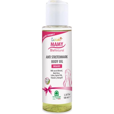 MAMY NATURAL TĚLOVÝ OLEJ proti striím, BIO 100 ml