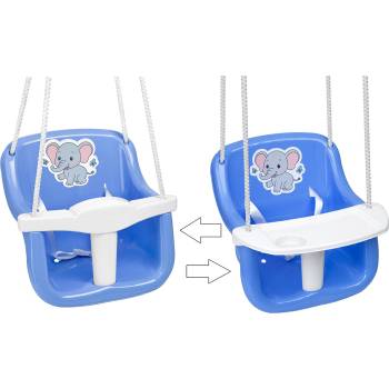 Image 1 of Bamsic ДЕТСКА ЛЮЛКА С МАСИЧКА 2 В 1 РОЗОВ/СИН