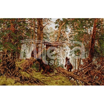 Milena Style Утро в боровата гора - гоблен със схема конци dmc 1: 4