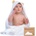 KeaBabies Бебешка Хавлия с качулка От Органичен Бамбук Мече KeaBabies (KB-HTCD-BEAR)