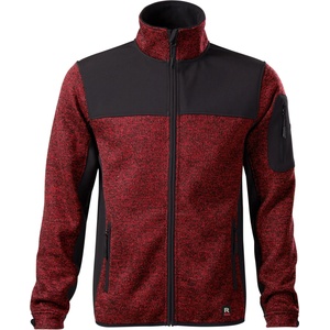 MALFINI Rimeck premium casual 550 / Мъжко софтшел яке - черно/червено марлборо s (550c413)