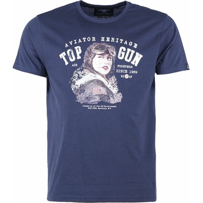 Tričko Mil-Tec krátký rukáv Top Gun "Aviator" Navy