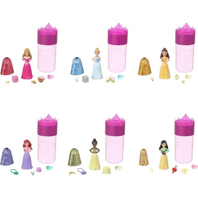 Disney Princess Color Reveal Královská malá panenka na večírku HMK83
