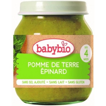 Babybio БИО Зеленчуково пюре Картофи и спанак 130г