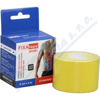 FIXAtape Kinesio Standard tejp. páska žltá 5 cm x 5 m