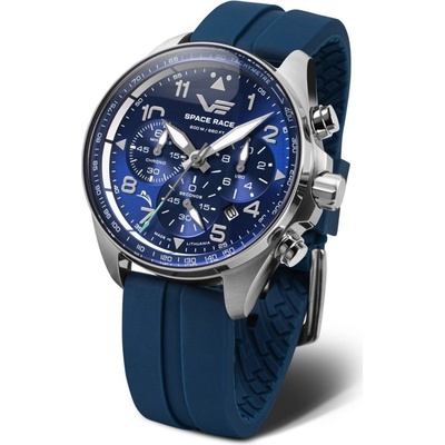 Vostok Europe 6S20/325A742S Modrý silikonový řemínek