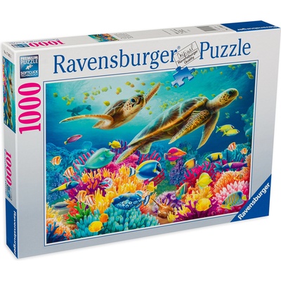 Ravensburger Пъзел Ravensburger от 1000 части - Син подводен свят (17085)