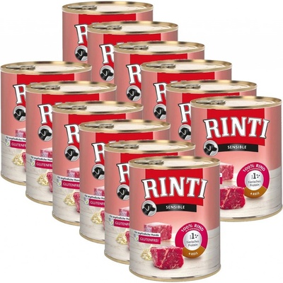 Rinti Sensible hovädzie a ryža 12 x 800 g