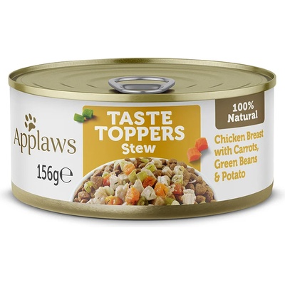 Applaws 12х156г Taste Toppers Applaws, консервирана храна за кучета - гулаш с пиле