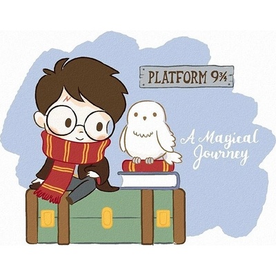 zuty Malování Podle Čísel Harry Potter Na Nástupišti 9 A 3/4 40 x 50 Cm Plátno