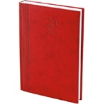  Бележник с дати термо с кант 14х20 cm Червен (2011018-07-42049620)