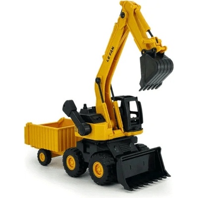 CAB Toys Pracovné autíčka žeriav s vlečkou