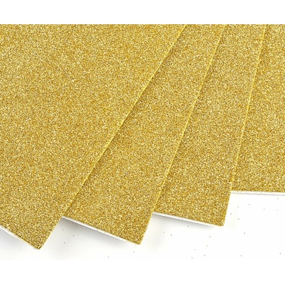 machová guma A4 glitter biele zlato