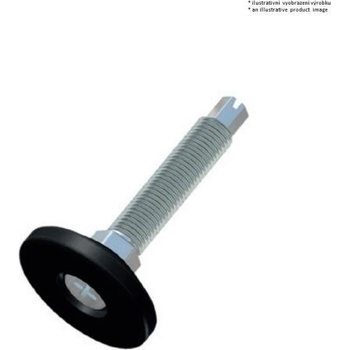 Nečleněná nastavitelná nožička pr.38 mm, M8 x 25 mm