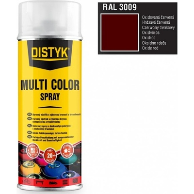 DISTYK Primer color spray 400 ml RAL3009 oxidovaná červená základní TP13009D