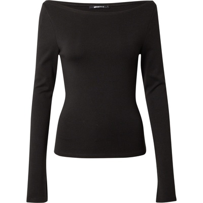 Gina Tricot Тениска черно, размер L
