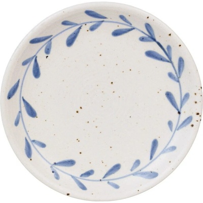 Strömshaga Kameninový talíř Viola Leaf Blue 26 cm, modrá barva, keramika