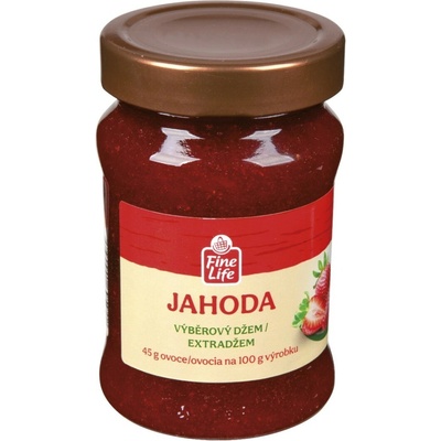 Fine Life Džem výberový jahoda 340 g