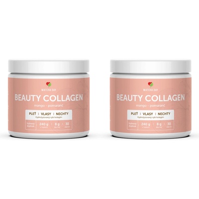 Matchaday.sk Beauty kolagen pre vlasy, nechty a pleť 2x 240 g mango-pomaranč